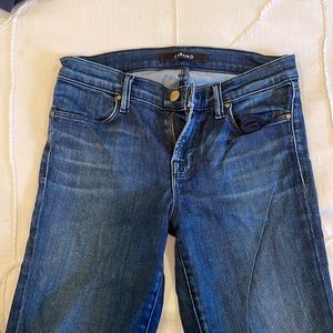 J brand jeans size 26 slightly worn. Mid rise and skinny jeans